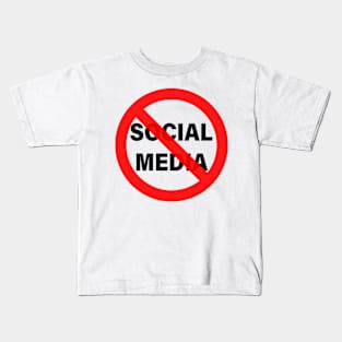 No Social Media Kids T-Shirt